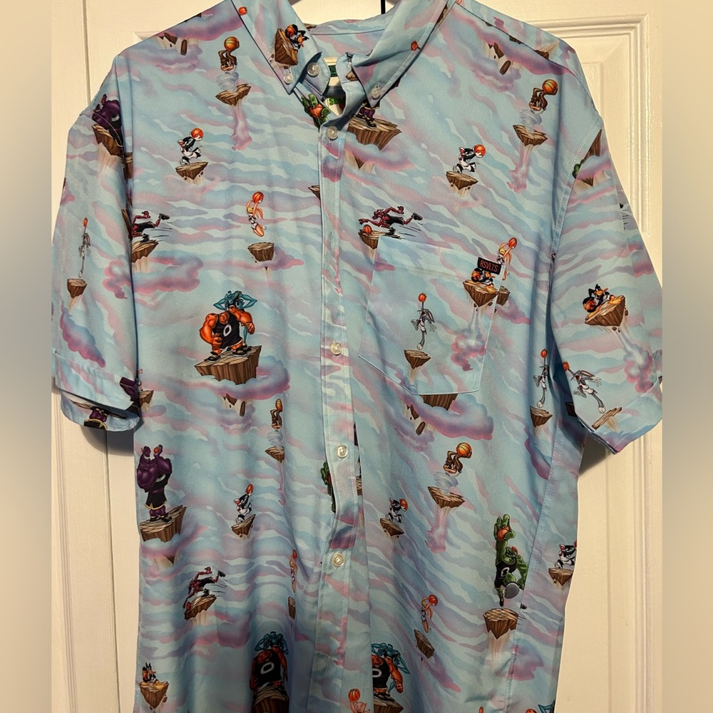 RSVLTS Kuneflex Short sleeve button down shirt Space Jam